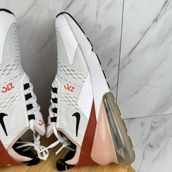 Nike Air Max 270 Womens Size 11 White Pink Oxford Running Walk Shoes DQ4693-100 - Picture 6 of 12